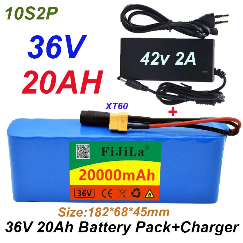 36V 20Ah 10S2P 18650 Rechargeable battery pack 20000mAh,modified Bicycles,electric vehicle 42V Protection PCB +42V Charger
36V 20Ah 10S2P 18650 Rechargeable battery pack 20000mAh,modified Bicycles,electric vehicle 42V Protection PCB +42V Charger