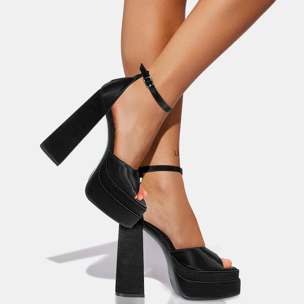 2022 New Fashion Spring Autumn Solid Silk Sandals Chunky Platform High Thick Heels Comfort Sexy Women Party Dress Peep Toe Shoes
2022 New Fashion Spring Autumn Solid Silk Sandals Chunky Platform High Thick Heels Comfort Sexy Women Party Dress Peep Toe Shoes