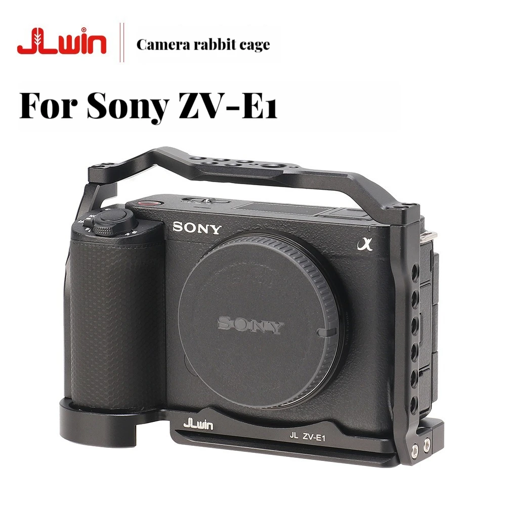 Metal Camera Cage Rig for Sony ZV-E1 Rabbit Case for Sony Micro-Single Cameras Frame with Arri Hole Arkah Dovetail Groove
Metal Camera Cage Rig for Sony ZV-E1 Rabbit Case for Sony Micro-Single Cameras Frame with Arri Hole Arkah Dovetail Groove