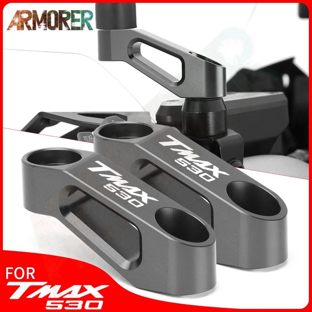 

Motorcycle Handlebar Mount Mirror Riser Extender Adaptor Adapter Accessories For YAMAHA TMAX 530 T MAX 530 DX SX TMAX530 T-MAX