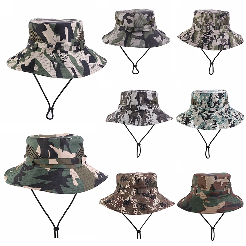 Army Cap Camouflage Bucket Boonie Hats Tactical Military Accessories Nepalese Cap Bucket Hat Men Fisherman Hat Summer Tactical
Army Cap Camouflage Bucket Boonie Hats Tactical Military Accessories Nepalese Cap Bucket Hat Men Fisherman Hat Summer Tactical