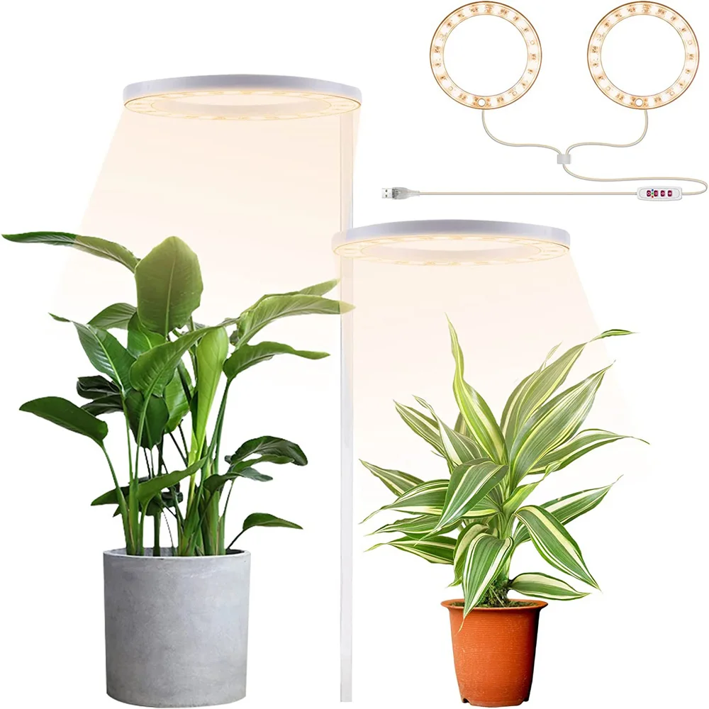LED with Auto On/Off Timer Full Spectrum Plant Growth Light USB 5V Height Adjustable Dimmable Growing Lamp for Indoor Grow
LED with Auto On/Off Timer Full Spectrum Plant Growth Light USB 5V Height Adjustable Dimmable Growing Lamp for Indoor Grow