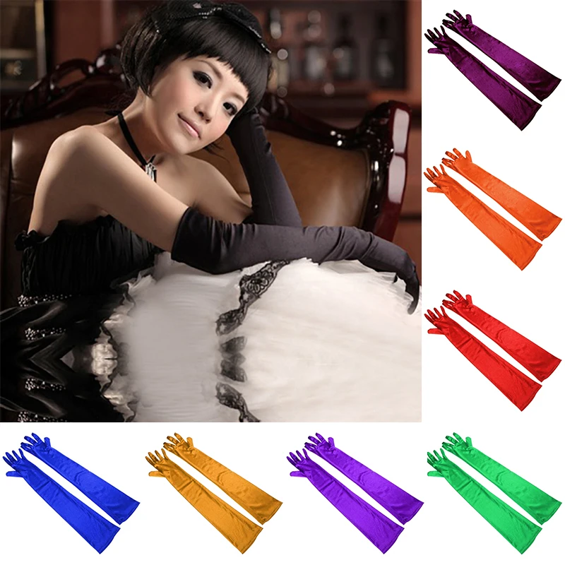 Elegant Satin Gloves For Women Long Finger Elbow Protection Gloves Mittens Women Suit Solid Color Party Female Gloves 1 Pairs
Elegant Satin Gloves For Women Long Finger Elbow Protection Gloves Mittens Women Suit Solid Color Party Female Gloves 1 Pairs