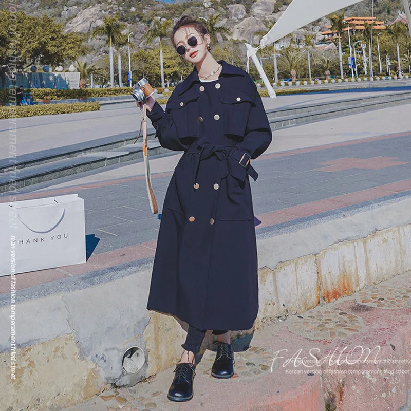 Women's Coat Windbreaker 2022 Spring Autumn New Jacket Female Korean Loose High-end Casual Double Breasted Fashion Ladies Cloak
Women's Coat Windbreaker 2022 Spring Autumn New Jacket Female Korean Loose High-end Casual Double Breasted Fashion Ladies Cloak