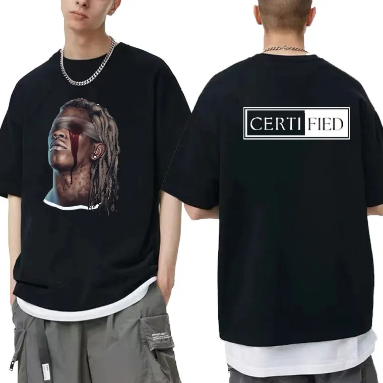 Rapper Young Thug Hip Hop T-shirts Men Cotton Tshirt Men's Fashion Rap Short Sleeve Tees Summer Man Casual Oversized Tee Shirt
Rapper Young Thug Hip Hop T-shirts Men Cotton Tshirt Men's Fashion Rap Short Sleeve Tees Summer Man Casual Oversized Tee Shirt
