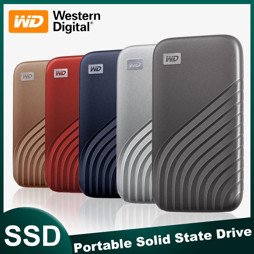 

Western Digital WD My Passport SSD NVMe External Portable Solid State Drive 1TB 2TB Type-C USB3.2 Encrypted Mobile Hard Disk