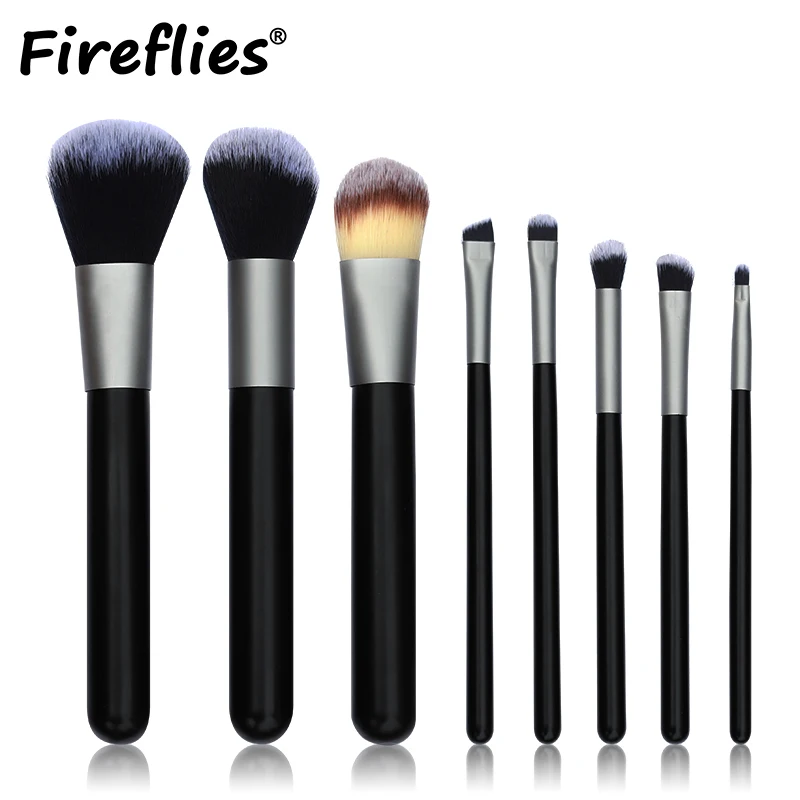Fireflies Makeup Brushes (8PCS/SET) Black/Gray Professional Brush Natural Hair Foundation Powder Blushes
Fireflies Makeup Brushes (8PCS/SET) Black/Gray Professional Brush Natural Hair Foundation Powder Blushes