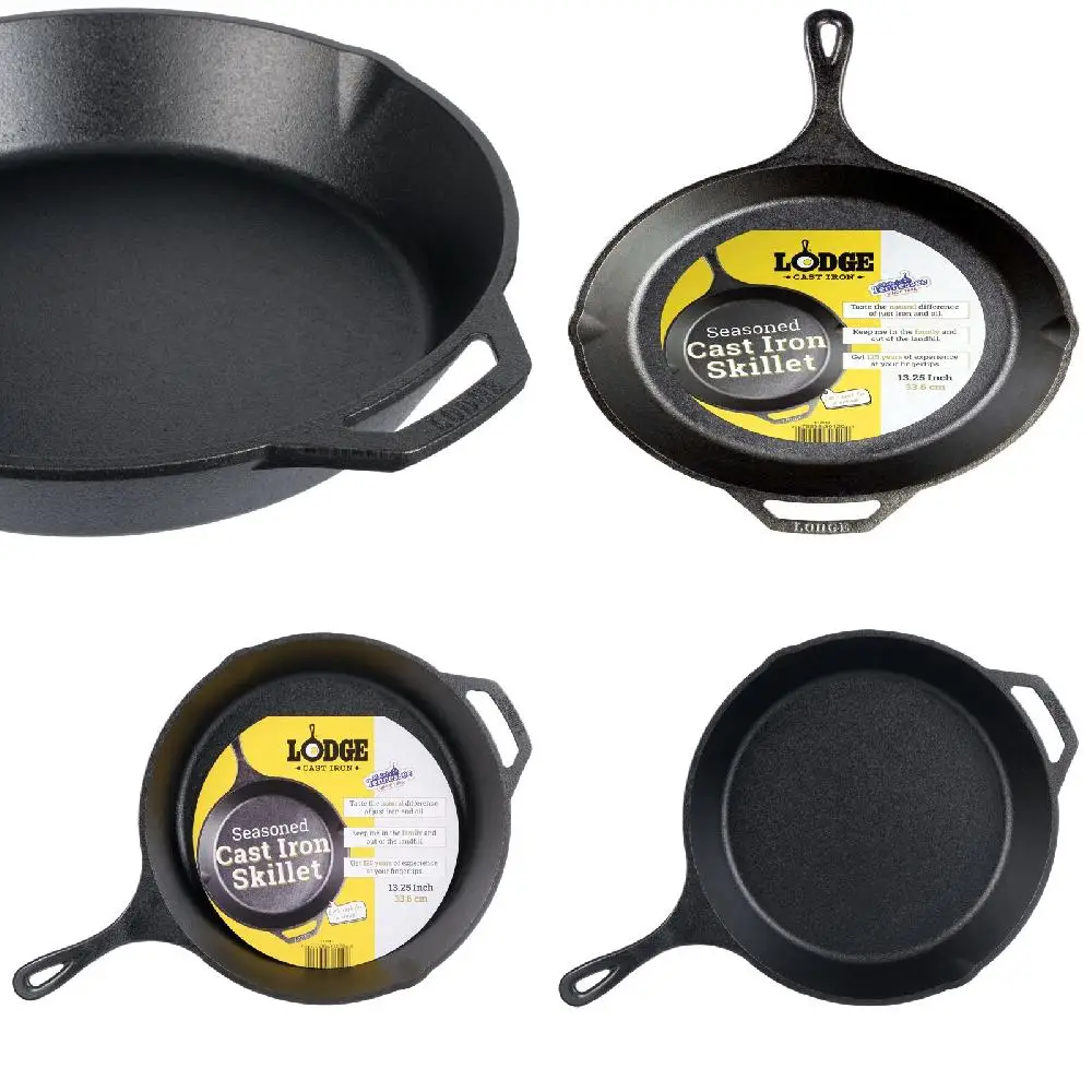 Deliciously Seasoned 13.25 Inch Iron Frying Pan - Ready for Perfectly Crispy Food Every Time!
Deliciously Seasoned 13.25 Inch Iron Frying Pan - Ready for Perfectly Crispy Food Every Time!