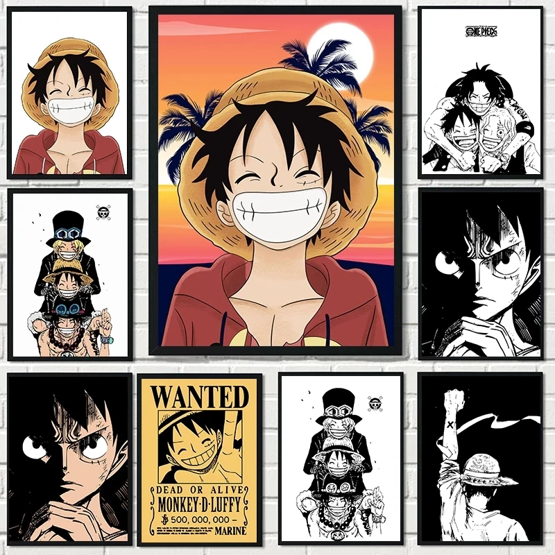One Piece Home Decoration Luffy Painting Wall Art HD Print Modern Japanese Anime Poster Canvas Cuadros Modular Picture For Gift
One Piece Home Decoration Luffy Painting Wall Art HD Print Modern Japanese Anime Poster Canvas Cuadros Modular Picture For Gift
