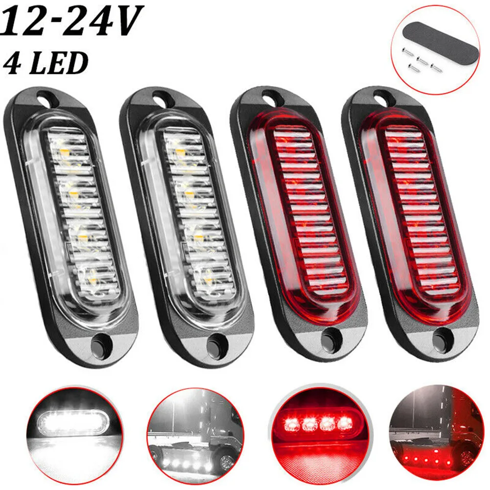 4xWarning Light LED Car Trailer Truck Red White LED Side Marker Lamp For Car Accessories Trailer Truck LED Side Marker Lamp
4xWarning Light LED Car Trailer Truck Red White LED Side Marker Lamp For Car Accessories Trailer Truck LED Side Marker Lamp
