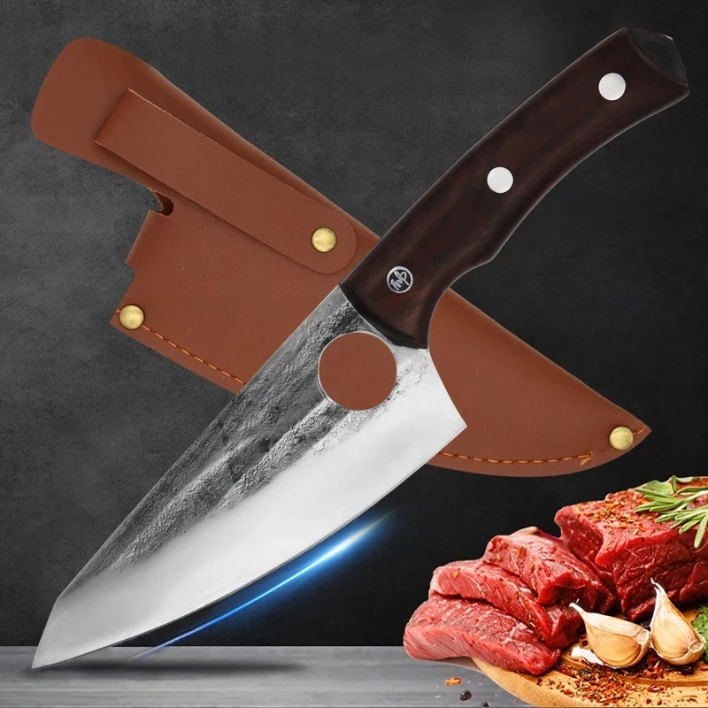 Hand-forged stainless steel deboning knife Meat cleaver Outdoor slicing knife Household kitchen knife Cooking knife
Hand-forged stainless steel deboning knife Meat cleaver Outdoor slicing knife Household kitchen knife Cooking knife