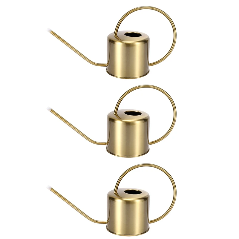 HOT-3X Watering Can Golden Garden Stainless Steel 1300Ml Small Water Bottle Easy To Use Handle Perfect For Watering Plants
HOT-3X Watering Can Golden Garden Stainless Steel 1300Ml Small Water Bottle Easy To Use Handle Perfect For Watering Plants