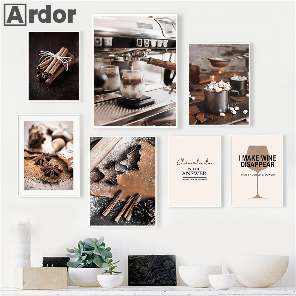 Chocolate Coffee Poster Food Drink Brown Tones Wall Art Canvas Painting Nordic Posters And Prints Dining Pictures Kitchen Decor
Chocolate Coffee Poster Food Drink Brown Tones Wall Art Canvas Painting Nordic Posters And Prints Dining Pictures Kitchen Decor