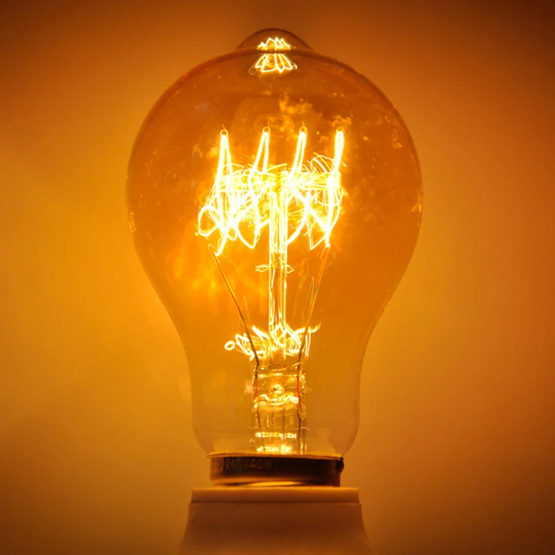 

Retro Edison Light Bulb E27 220V 40W Filament Incandescent Ampoule Bulbs Vintage Edison Lamp For Rooms Cafes Restaurants Lamps