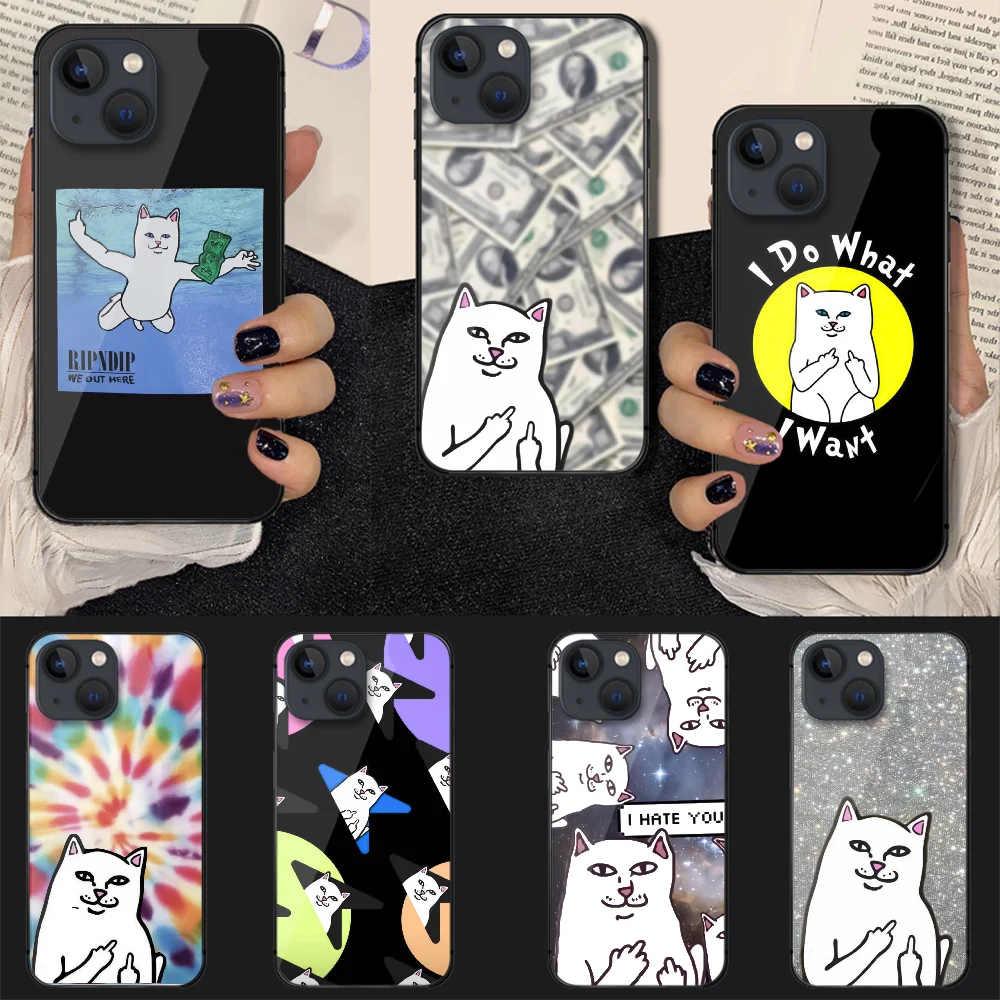 Middle Fingers Cat-RIPNDIPS Tempered Glass Phone Case Cover For Iphone 7 8 11 12 13 14 Pro Max Plus Mini 6s X XS XR SE Iphone14
Middle Fingers Cat-RIPNDIPS Tempered Glass Phone Case Cover For Iphone 7 8 11 12 13 14 Pro Max Plus Mini 6s X XS XR SE Iphone14