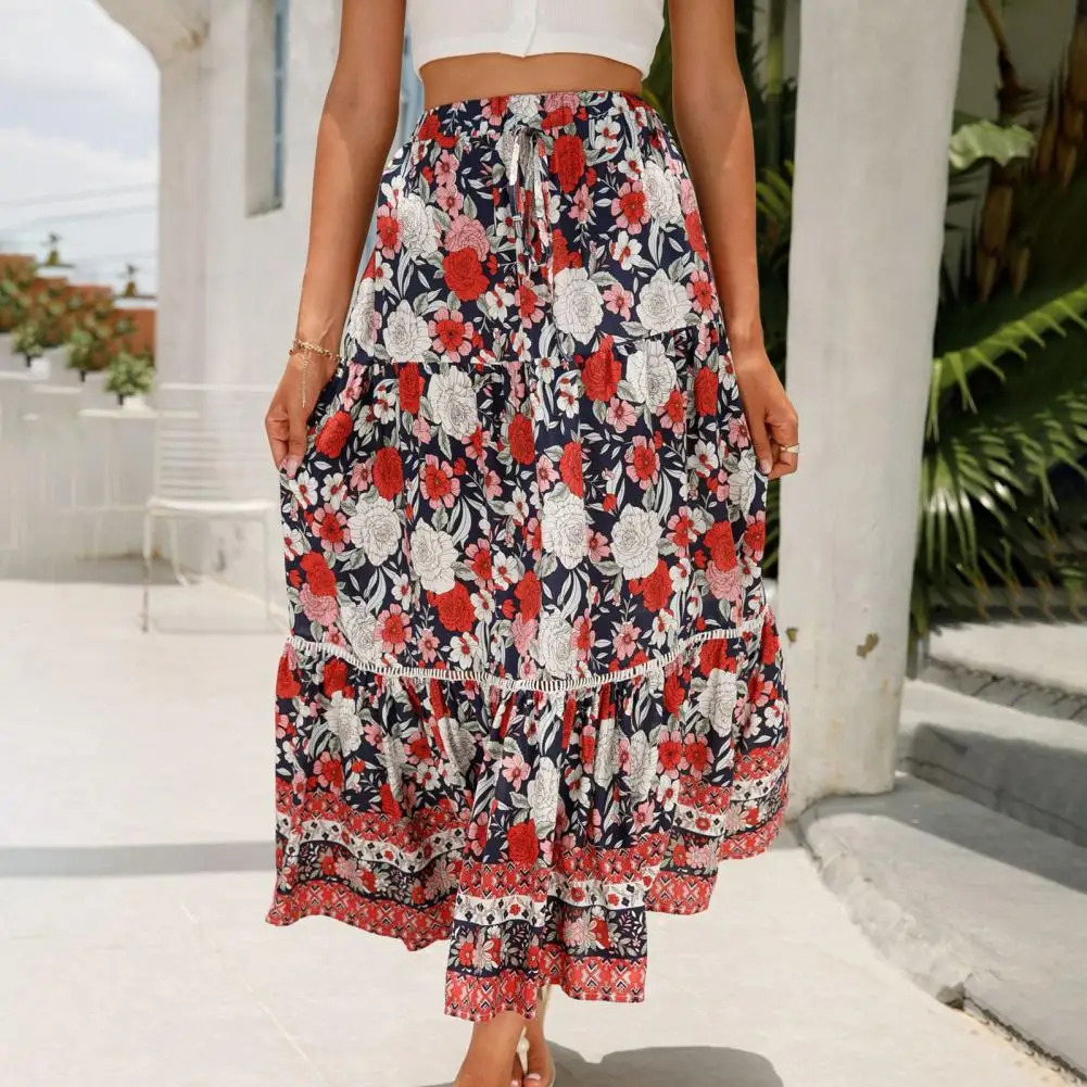 Comfy Lace Stitching Long Skirt Soft Breathable Beach Holiday Style Stretchy Summer Skirt
Comfy Lace Stitching Long Skirt Soft Breathable Beach Holiday Style Stretchy Summer Skirt