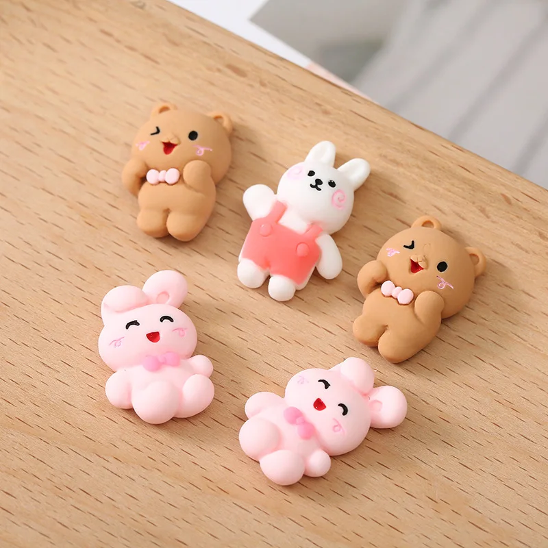 10Pcs Resin Cute Cartoon Rabbit Bear Flatback Cabochon Embellishments for Scrapbooking Decor DIY Hair Bows Center Accessories 
10Pcs Resin Cute Cartoon Rabbit Bear Flatback Cabochon Embellishments for Scrapbooking Decor DIY Hair Bows Center Accessories