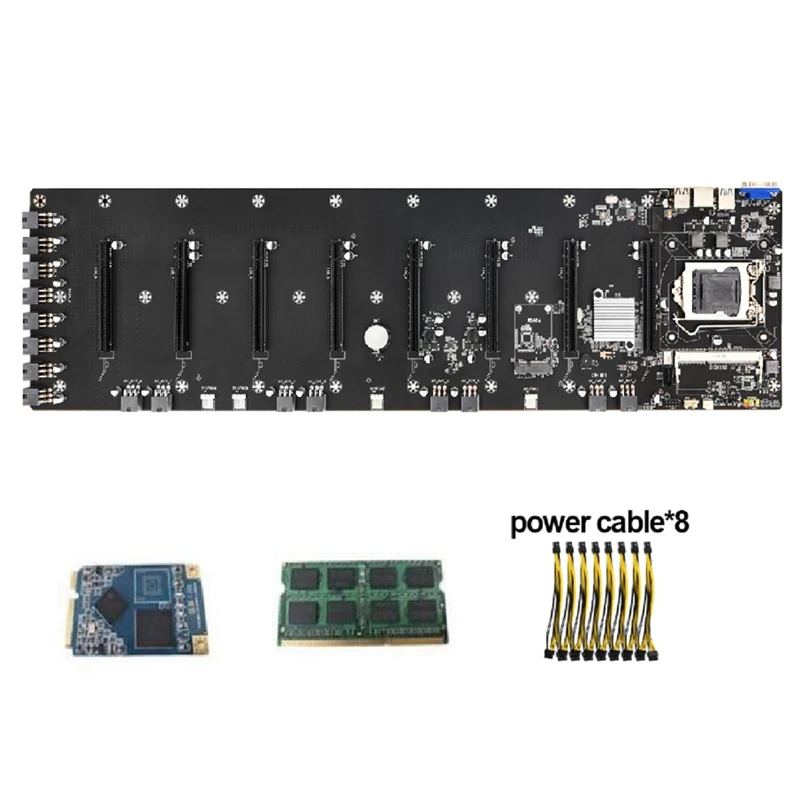 HOT-ETH-B75 V1.0Y материнская плата поддерживает 8XPCIE 16X слот whit 8 Гб DDR3 SODIMM RAM + 128 Гб MSATA SSD + 8xpower шнур ETH материнская плата
HOT-ETH-B75 V1.0Y материнская плата поддерживает 8XPCIE 16X слот whit 8 Гб DDR3 SODIMM RAM + 128 Гб MSATA SSD + 8xpower шнур ETH материнская плата