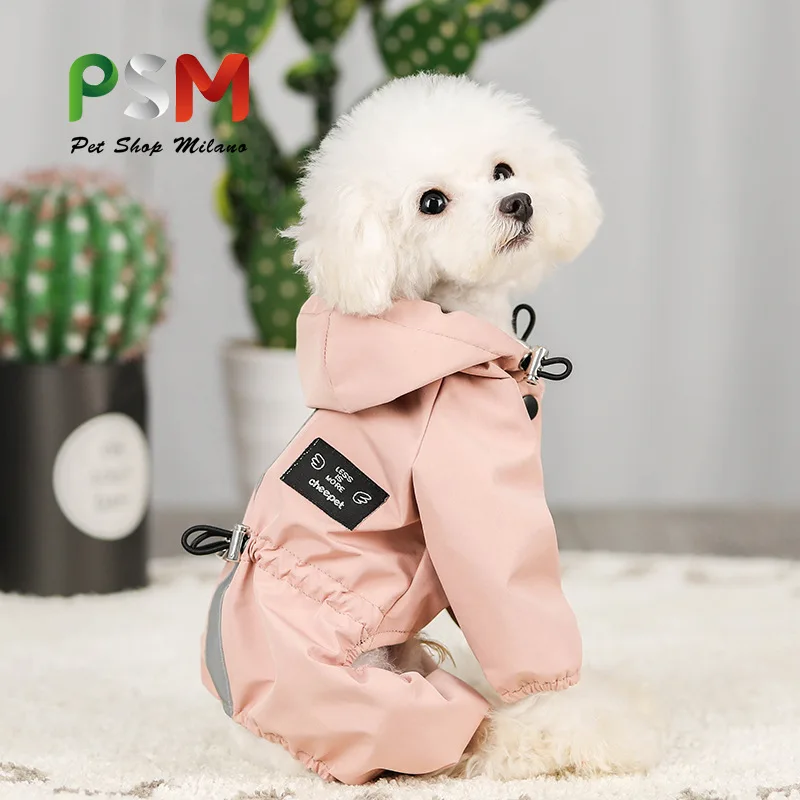 PSM Pet Dog Clothing Rainproof Breathable Reflective Clothing Four-legged Raincoat Small Medium-sized Cat Dog Sports Raincoat
PSM Pet Dog Clothing Rainproof Breathable Reflective Clothing Four-legged Raincoat Small Medium-sized Cat Dog Sports Raincoat