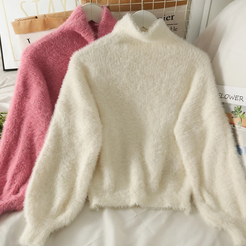 Sweater women jumpers 2022 plush velvet turtleneck slim knit sweater Korean solid color soft Long-sleeved pullovers autumn
Sweater women jumpers 2022 plush velvet turtleneck slim knit sweater Korean solid color soft Long-sleeved pullovers autumn