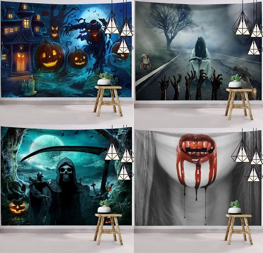 Dark Halloween Horror Tapestry Afraid Zombie Wall Hanging Witch Esoteric Mystery Woman Tapestry Home Decor Festival Backdrops
Dark Halloween Horror Tapestry Afraid Zombie Wall Hanging Witch Esoteric Mystery Woman Tapestry Home Decor Festival Backdrops