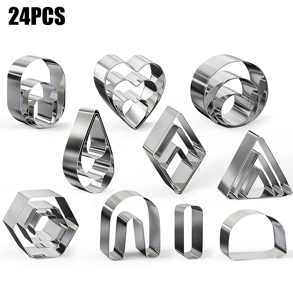 Stainless Steel polymer clay cutters Earring Cutters Baking Mould Handmade DIY Craft for Kitchen Polymer clay Jewelry Making
Stainless Steel polymer clay cutters Earring Cutters Baking Mould Handmade DIY Craft for Kitchen Polymer clay Jewelry Making