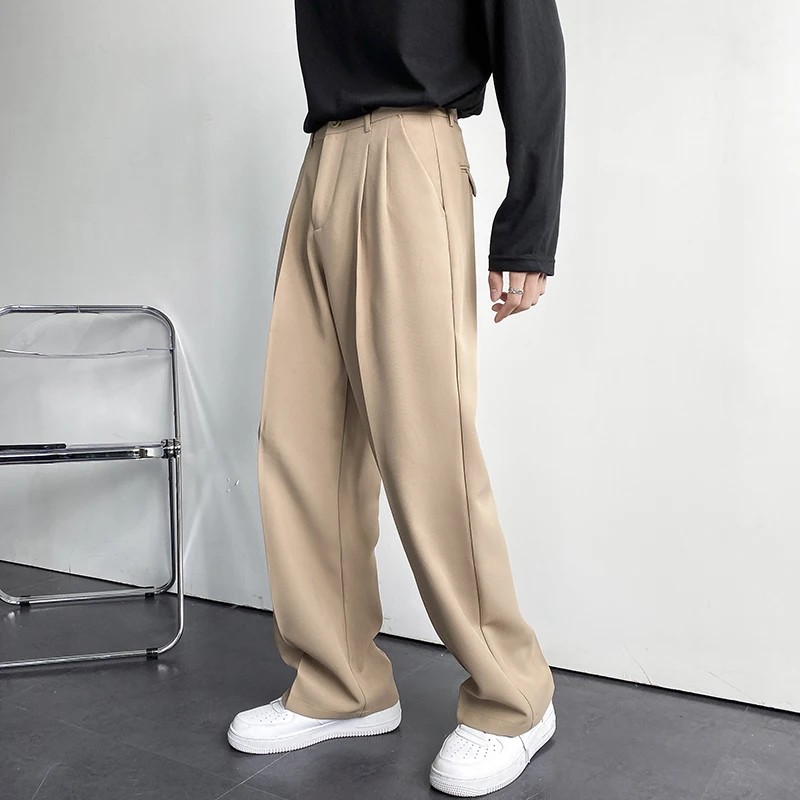Men Suit Pants Solid Full Baggy Casual Wide Leg Trousers for Men Khaki Black White Japanese Style Streetwear Oversize Pants
Men Suit Pants Solid Full Baggy Casual Wide Leg Trousers for Men Khaki Black White Japanese Style Streetwear Oversize Pants