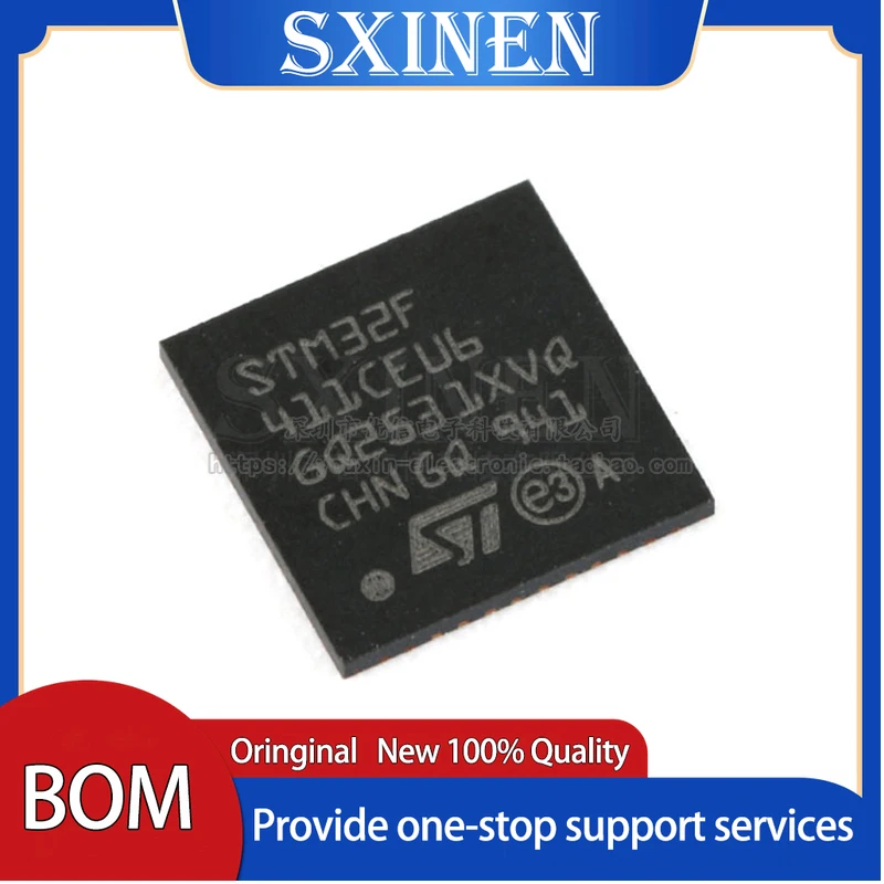 2 шт., STM32F411CEU6 UFQFPN-48 32-битный Встроенный микроконтроллер-MCU 
2 шт., STM32F411CEU6 UFQFPN-48 32-битный Встроенный микроконтроллер-MCU