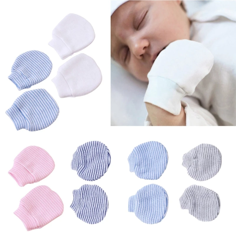 

Baby Anti Scratching Gloves Soft Cotton Mitten Newborn for Protection Face Scratch Mittens Infant Handguard Supplies Bab