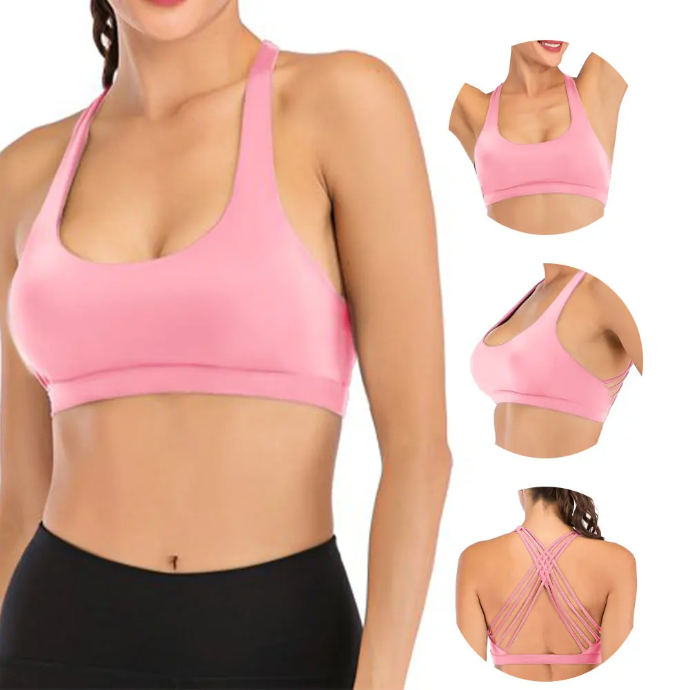 Women Wire Free Daily Crisscross Back Sports Bra Quick Dry Yoga High Elastic Workout Seamless Sexy Running Fashion Summer
Women Wire Free Daily Crisscross Back Sports Bra Quick Dry Yoga High Elastic Workout Seamless Sexy Running Fashion Summer
