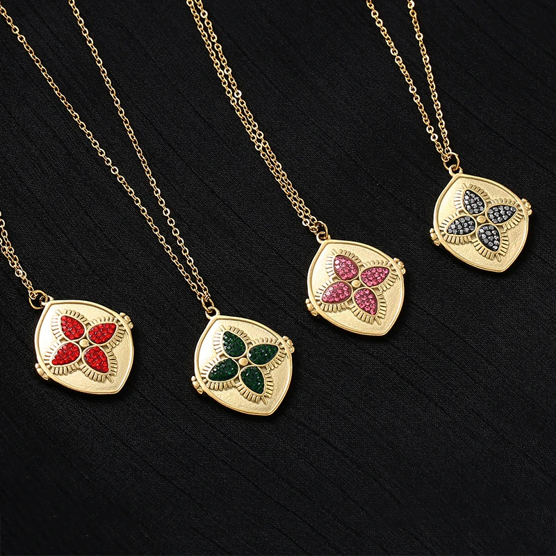 Stainless Steel Necklaces for Women Boho Vintage Zircon Leaf Oval Charms Pendants Necklace 18K Gold Plated Chain Chokers Jewelry
Stainless Steel Necklaces for Women Boho Vintage Zircon Leaf Oval Charms Pendants Necklace 18K Gold Plated Chain Chokers Jewelry