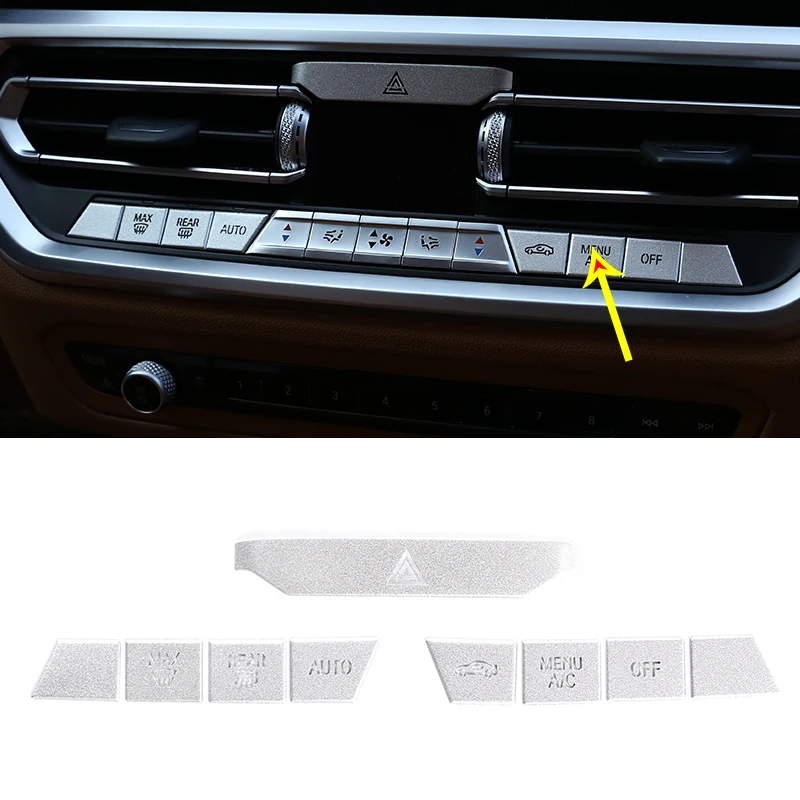 Air Conditioning Button Stickers For Bmw 3 Series 4 Series Z4 2019 -2021 Aluminum Alloy Car Interior Accessories
Air Conditioning Button Stickers For Bmw 3 Series 4 Series Z4 2019 -2021 Aluminum Alloy Car Interior Accessories
