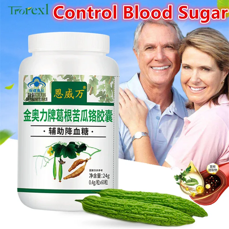 

Control Reduce Blood Sugar for diabetics Bitter Gourd Extract capsule Remove Heat,For Hyperglycemia,Glycemic Support parentscare