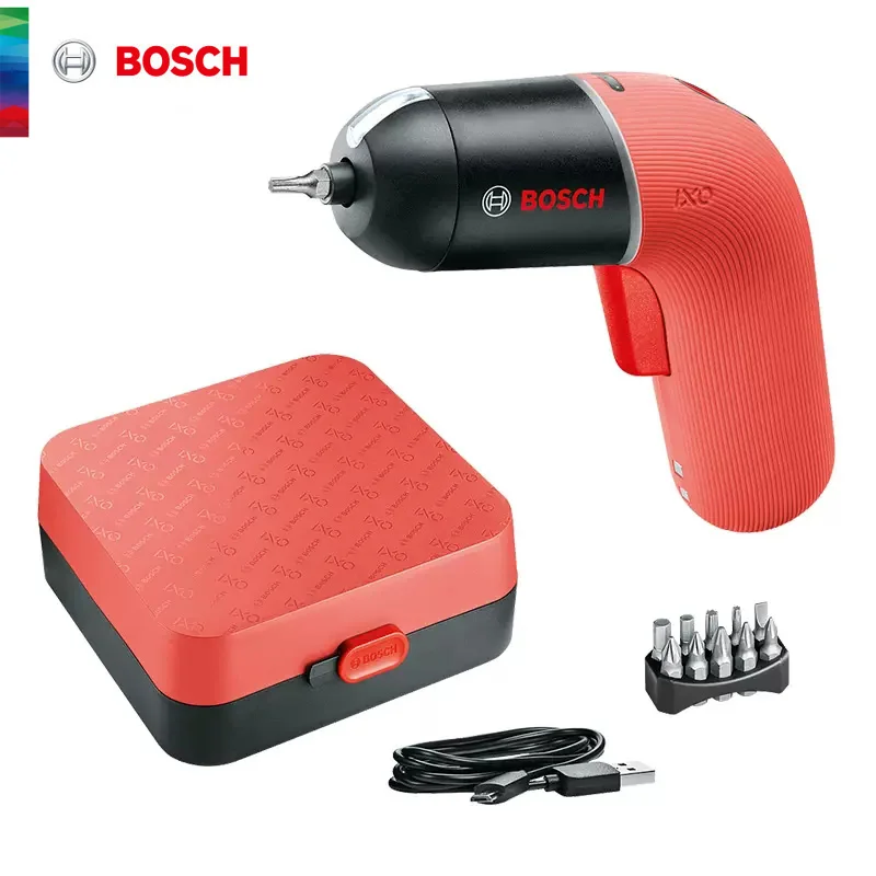 Bosch IXO 6 Electric Screwdriver Set with Tool Case Multi-Tool Accessories Portable Rechargeable Cordless Drill Gardening Tools
Bosch IXO 6 Electric Screwdriver Set with Tool Case Multi-Tool Accessories Portable Rechargeable Cordless Drill Gardening Tools
