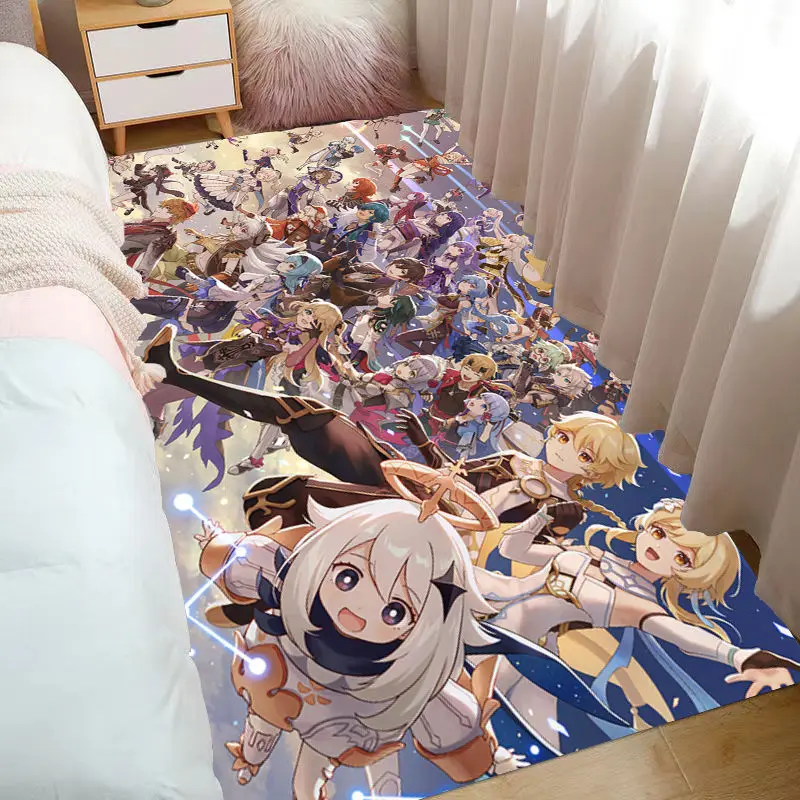 3D Genshin Impact Anime Carpet Bedroom Decoration Bedside Area Rugs Morden Home Decor Living Room Carpets Entrance Door Mat
3D Genshin Impact Anime Carpet Bedroom Decoration Bedside Area Rugs Morden Home Decor Living Room Carpets Entrance Door Mat