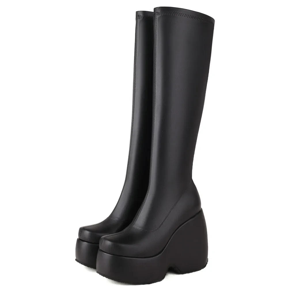 GCYFWJ Women Knee High Boots Fashion Woman Platform Goth High Wedge Long Thigh High Boots Sexy Ladies Brand High Heels Shoes
GCYFWJ Women Knee High Boots Fashion Woman Platform Goth High Wedge Long Thigh High Boots Sexy Ladies Brand High Heels Shoes