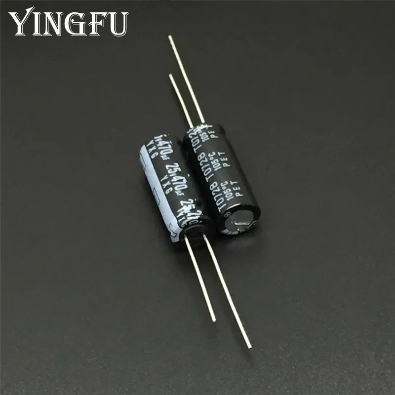 200pcs/bag 470uF 25V YXG Series 8x20mm High Ripple Current Long Life 25V470uF Capacitor
200pcs/bag 470uF 25V YXG Series 8x20mm High Ripple Current Long Life 25V470uF Capacitor