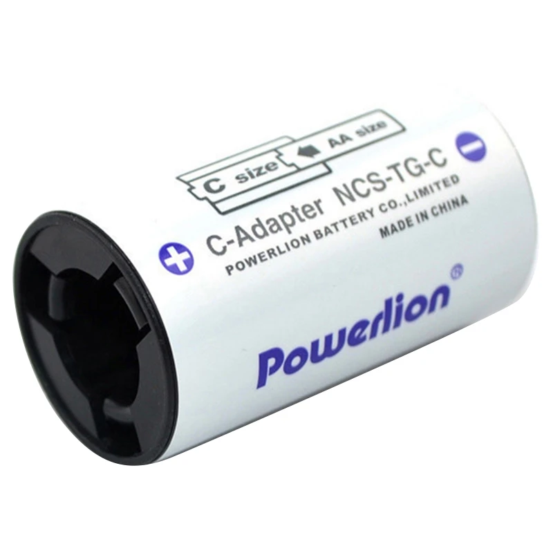 Powerlion C Size Battery Adapters, AA To C Size Battery Spacer Converter Case Use With AA Battery Cells - 4 Pack
Powerlion C Size Battery Adapters, AA To C Size Battery Spacer Converter Case Use With AA Battery Cells - 4 Pack