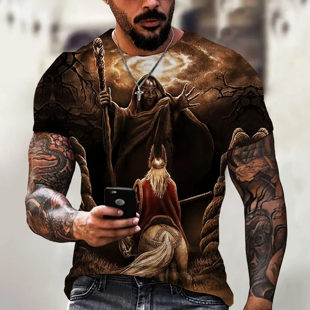 Vintage Men's T-shirt 3D Print Ancient Warfare Pattern Short Sleeve Shirt Tops Oversized Casual Men's Clothing Punk Streetwear
Vintage Men's T-shirt 3D Print Ancient Warfare Pattern Short Sleeve Shirt Tops Oversized Casual Men's Clothing Punk Streetwear