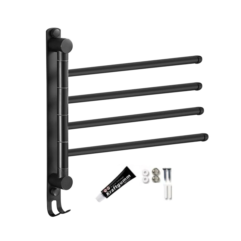 63HA Foldable Towel Rack 4-layer Towel Bar Wall Mounted Storage Shelf No Drilling 
63HA Foldable Towel Rack 4-layer Towel Bar Wall Mounted Storage Shelf No Drilling