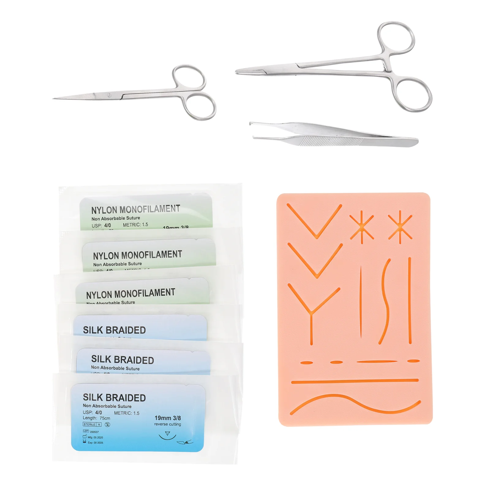 1 Set Practical Suture Practice Tools Suture Training Tool Suture Training Skin
1 Set Practical Suture Practice Tools Suture Training Tool Suture Training Skin
