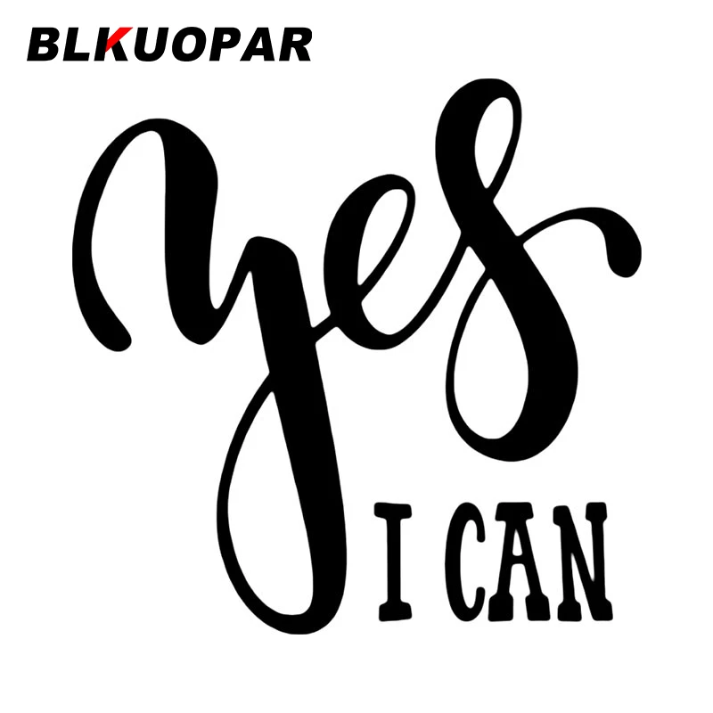 Автомобильная наклейка BLKUOPAR Yes I Can, водонепроницаемая, солнцезащитная, индивидуальные наклейки, устойчивая к царапинам, креативная, высечка...
Автомобильная наклейка BLKUOPAR Yes I Can, водонепроницаемая, солнцезащитная, индивидуальные наклейки, устойчивая к царапинам, креативная, высечка...