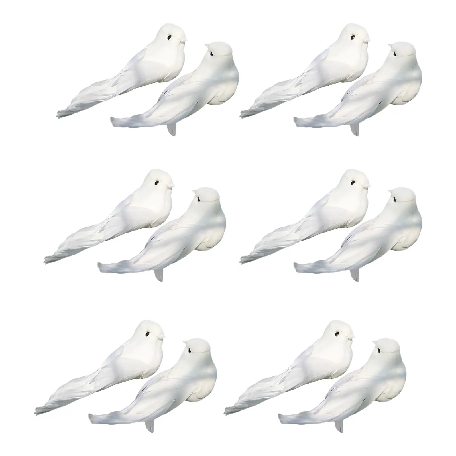 12 Pieces Lifelike Artificial Feather Birds Fake Bird Hanging Ornaments Feather Love Birds for Yard Lawn Outdoor Home Decoration
12 Pieces Lifelike Artificial Feather Birds Fake Bird Hanging Ornaments Feather Love Birds for Yard Lawn Outdoor Home Decoration