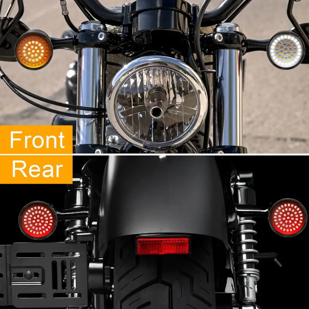 4 Pcs 1157 Front 1156 Rear Led Turn Signal Lights With Smoke Lens Cover Motorcycle Led Indicator Lamp Replacement Parts
4 Pcs 1157 Front 1156 Rear Led Turn Signal Lights With Smoke Lens Cover Motorcycle Led Indicator Lamp Replacement Parts