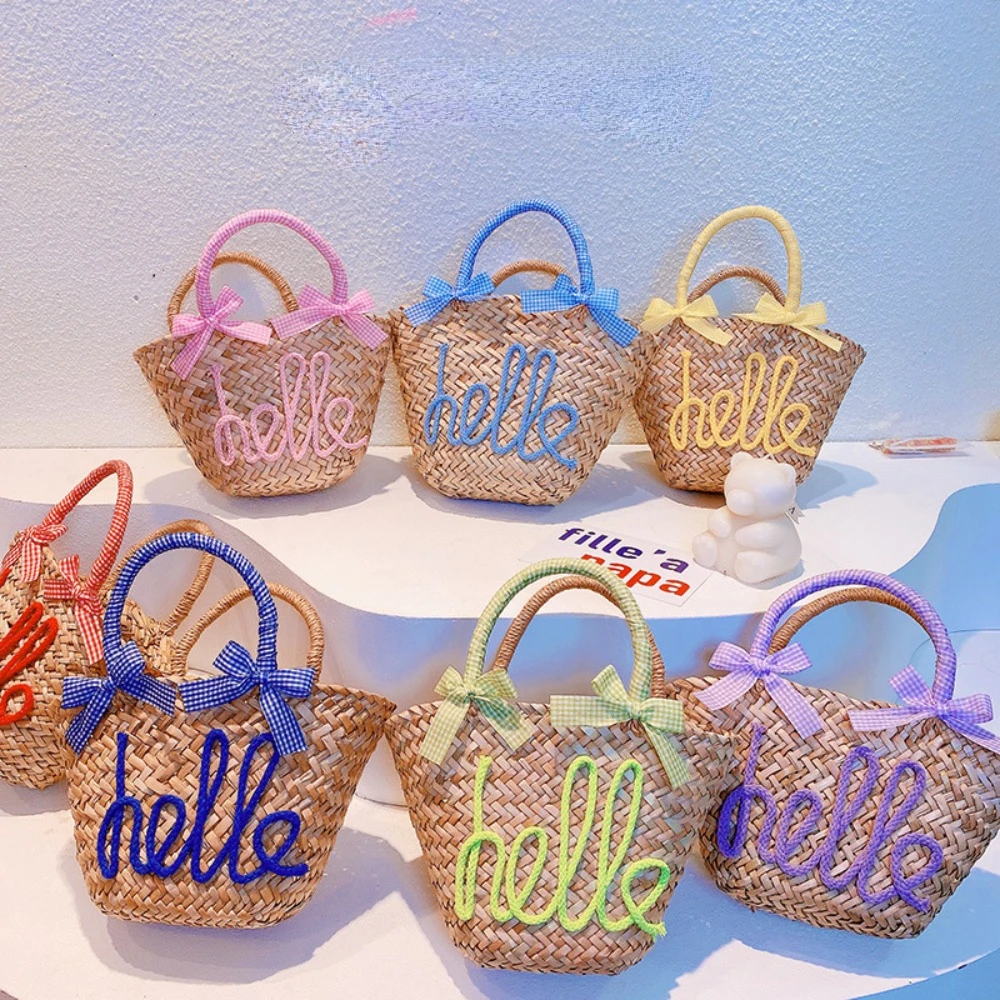 Boho Straw Tote Bags Women Fashion Cute Letter Shoulder Bag Female Casual Versatile Large Capacity Handbags Vacation Beach Bag
Boho Straw Tote Bags Women Fashion Cute Letter Shoulder Bag Female Casual Versatile Large Capacity Handbags Vacation Beach Bag
