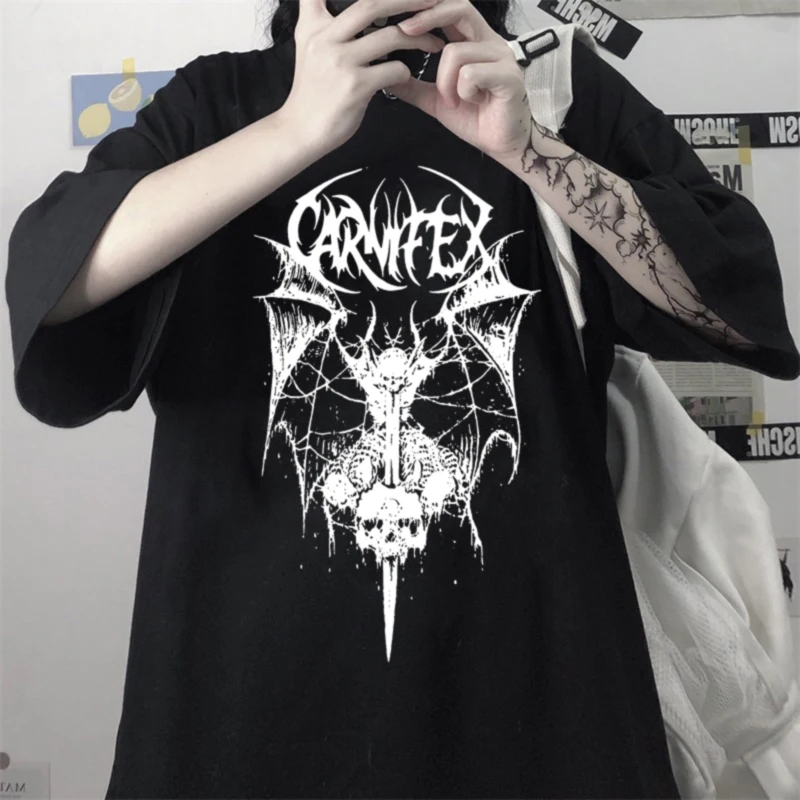 Women T-shirts Goth Y2k Harajuku Black Tops Print Diablo Loose Short Sleeve Kawaii Anime Graphic T Shirt Top Female T-shirt
Women T-shirts Goth Y2k Harajuku Black Tops Print Diablo Loose Short Sleeve Kawaii Anime Graphic T Shirt Top Female T-shirt