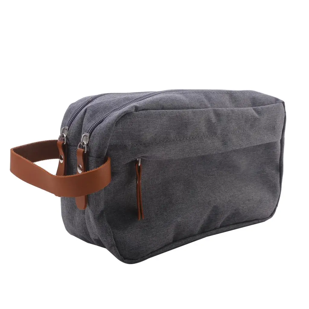 New Casual Nylon Cosmetic Bag With Leather Handle Travel Men Wash Shaving Women Toiletry Storage Waterproof Organizer Bag 2023
New Casual Nylon Cosmetic Bag With Leather Handle Travel Men Wash Shaving Women Toiletry Storage Waterproof Organizer Bag 2023