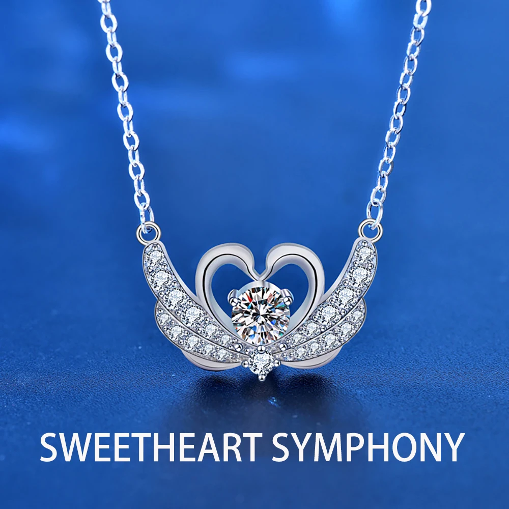 1CT Sweetheart Symphony Moissanite Necklace Luxury 925 Silver Chain Woman Necklaces for Woman Luxury Brand Jewelry Sent Free
1CT Sweetheart Symphony Moissanite Necklace Luxury 925 Silver Chain Woman Necklaces for Woman Luxury Brand Jewelry Sent Free