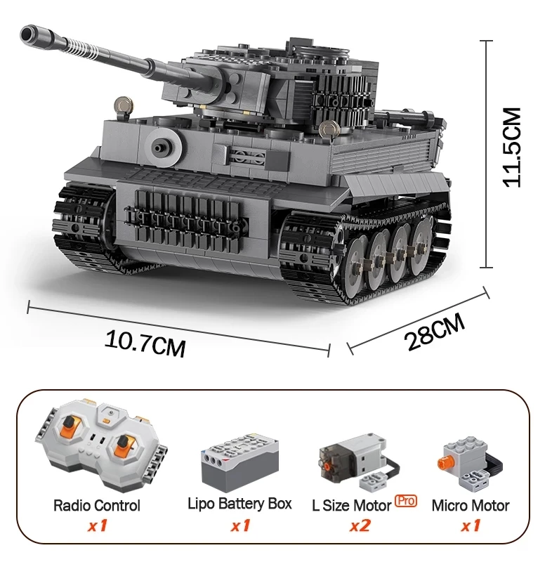 925pcs City Remote Control Ww2 Military Army Tiger Tank Building Blocks Weapon Bricks RC Vehicle Toys Gifts Children Boys
925pcs City Remote Control Ww2 Military Army Tiger Tank Building Blocks Weapon Bricks RC Vehicle Toys Gifts Children Boys