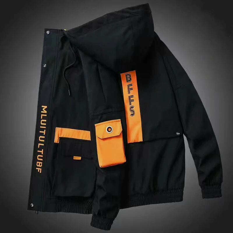 Spring Autumn Patchwork Streetwear Jackets Men Big Size 3XL Hooded Casual Loose Print Windbreaker Jacket Male Hip Hop Coat homme
Spring Autumn Patchwork Streetwear Jackets Men Big Size 3XL Hooded Casual Loose Print Windbreaker Jacket Male Hip Hop Coat homme